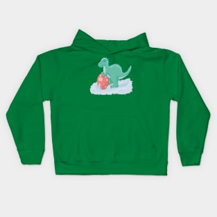 Easter dino egg Kids Hoodie